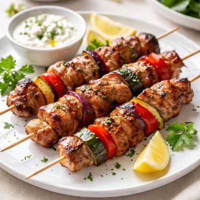Pork skewers