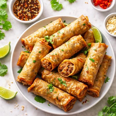 Pork spring rolls