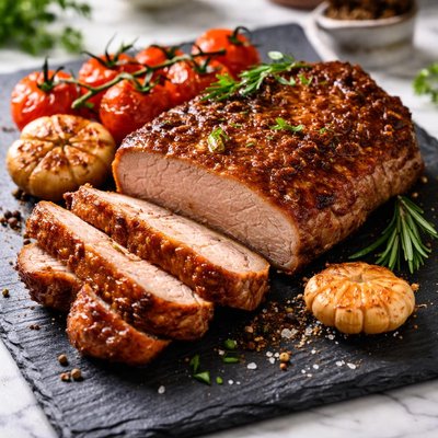Pork steak in the oven