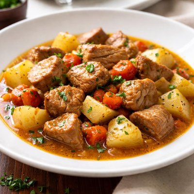 Pork stew with potatoes