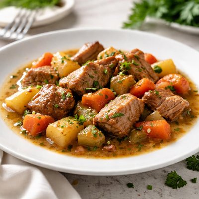 Pork stew with vegetables