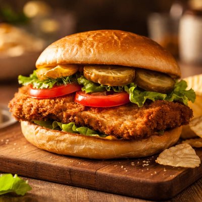 Pork tenderloin sandwich