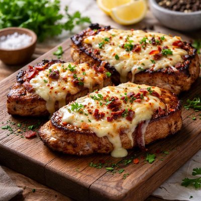Pork with cheese