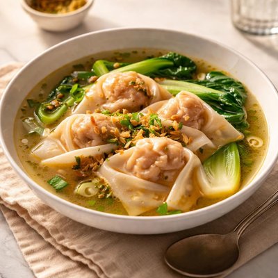 Pork won ton soup