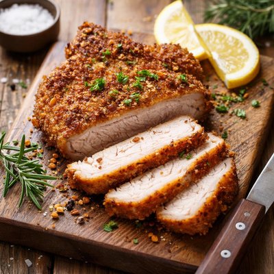 Porkchop with breading