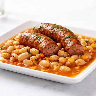 Porotos con longaniza