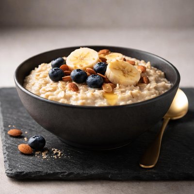 Porridge oats with water