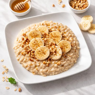 Porridge with banana