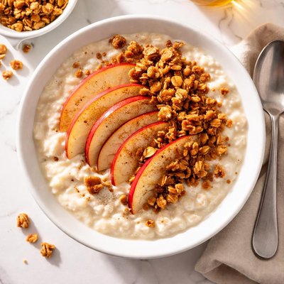 牛奶苹果燕麦粥