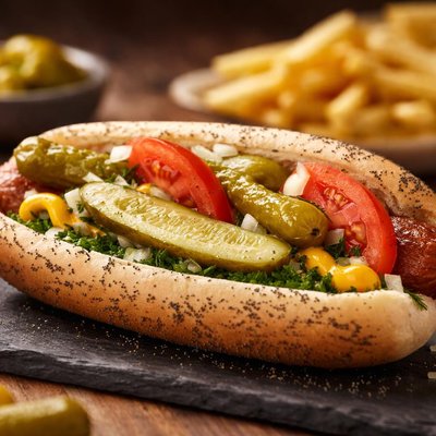 Portillos chicago dog