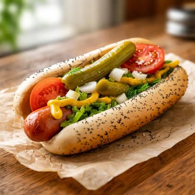 Portillos hot dog