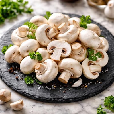 Portion mushrooms