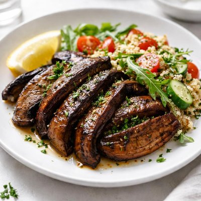 Portobello mushroom plate