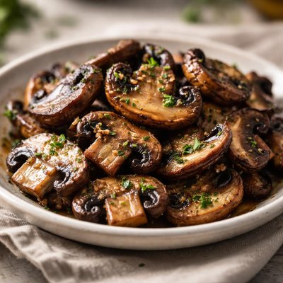 Portobello mushrooms sauteed