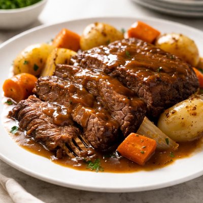 Pot roast with gravy