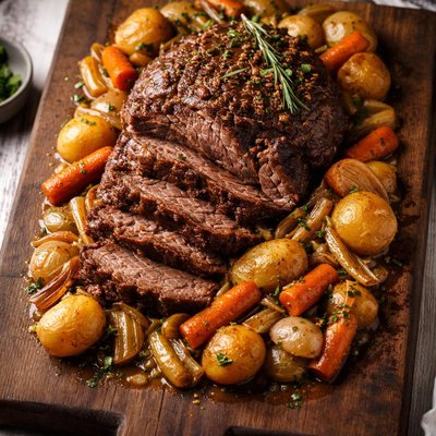 Pot roast with vegetables