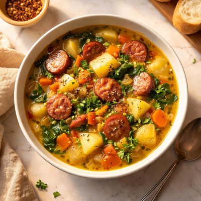 Potata sausage soup
