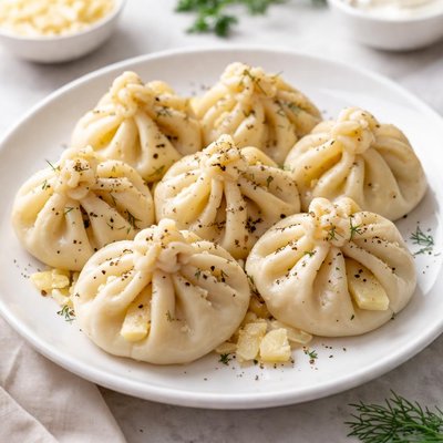 Potato and cheese khinkali