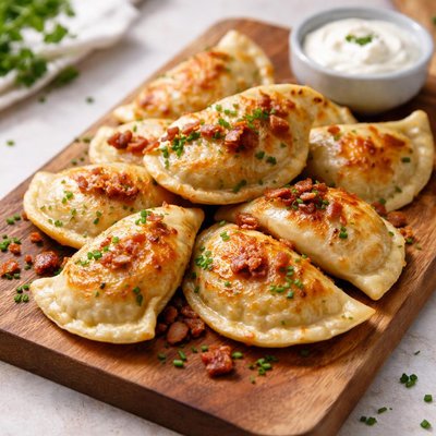 Potato and cheese perogies