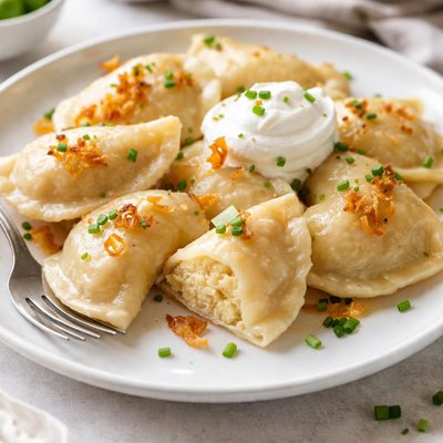 Potato and cheese pierogi