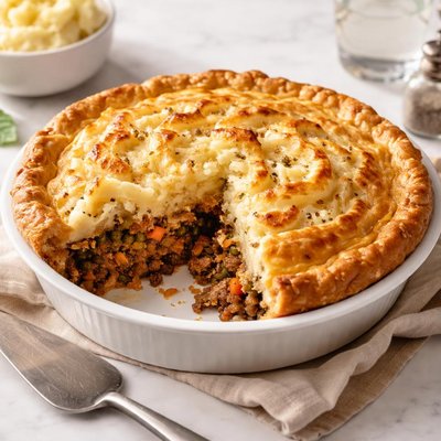 Potato beef pie