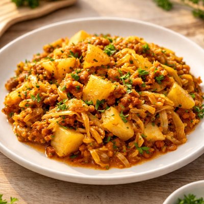 Potato cabbage curry