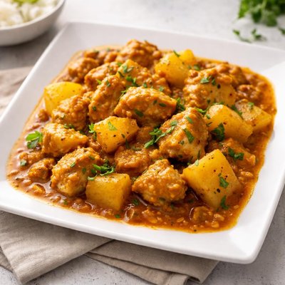 Potato chicken curry