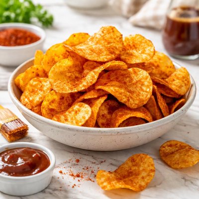 Potato chips barbecue