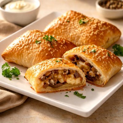 Potato mushroom boreka