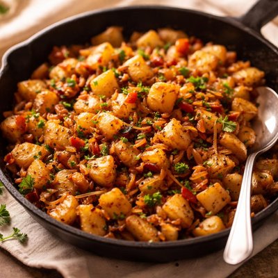 Potato onion hash