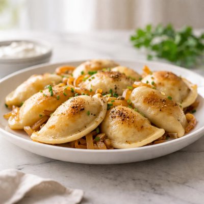 Potato onion perogie