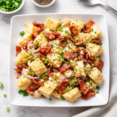 Potato salad with bacon