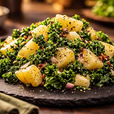 Potato salad with kale