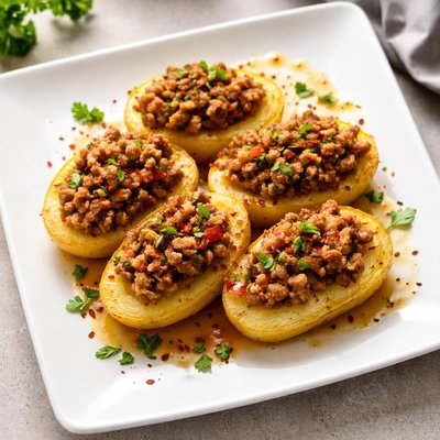 Potato with minced meat