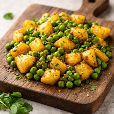 Potatoe and peas