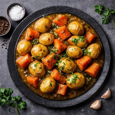 土豆胡萝卜炖肉