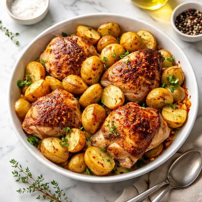 Potatoes with chicken