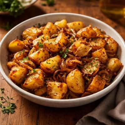 بطاطس بالبصل