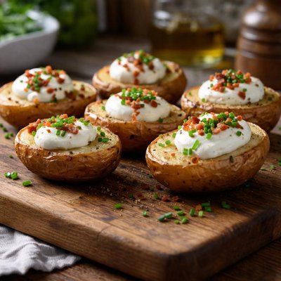 Potatoes with sour cream