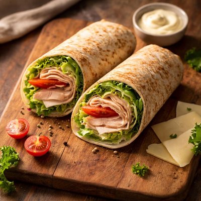Potbelly skinny wrap turkey and swiss