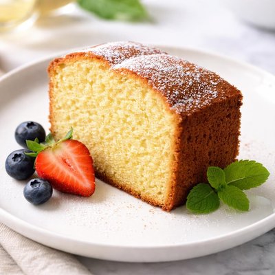 Pound cake slice