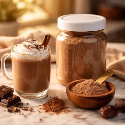 Powder bone broth paleovally chocolate