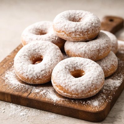 Powdered sugar donuts