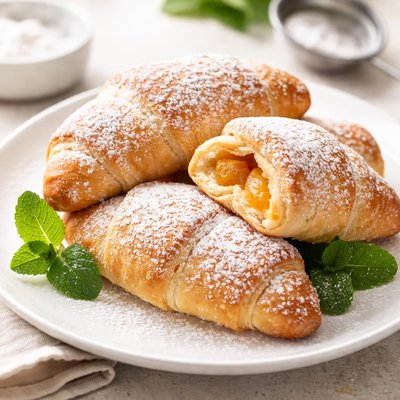 Powdered sugar pastry