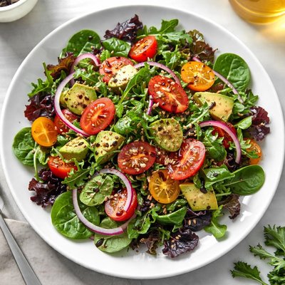 番茄香醋汁能量蔬菜沙拉