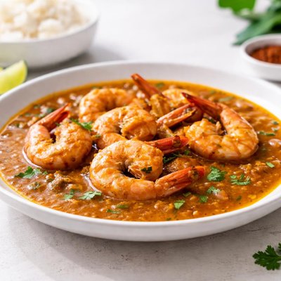 Prawn gravy with prawn