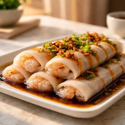 Prawn rice roll