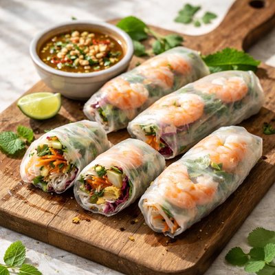 Prawn summer roll