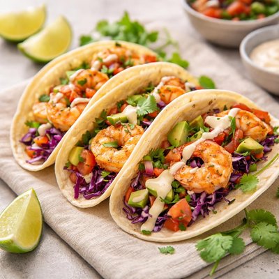 Prawn tacos