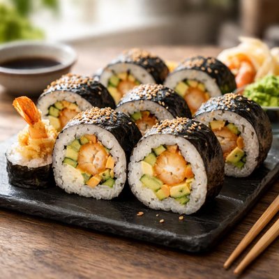 Prawn tempura maki